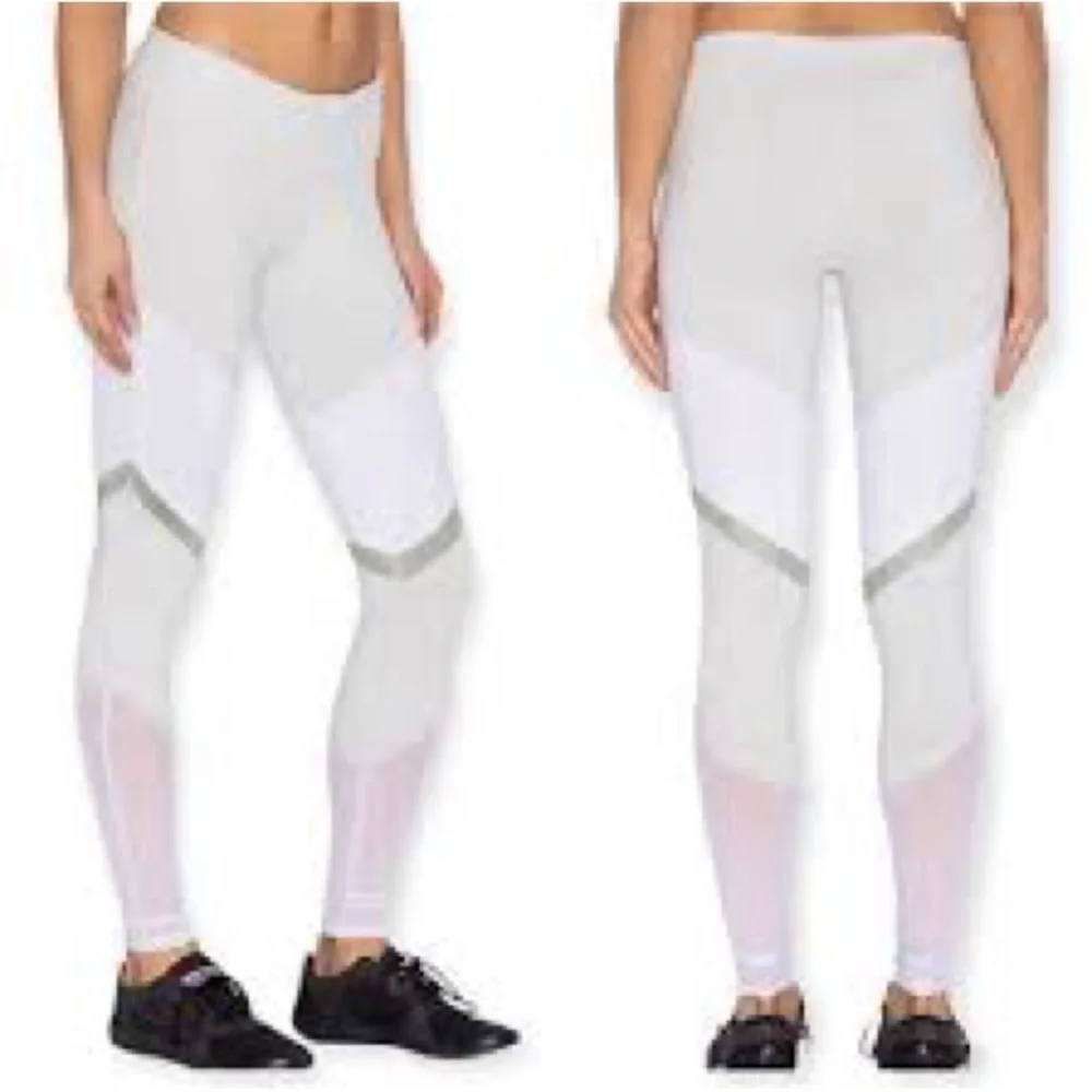 Alo Yoga Alosoft High-Waist Sheila Leggings Colorblock Grey/Green/White XS